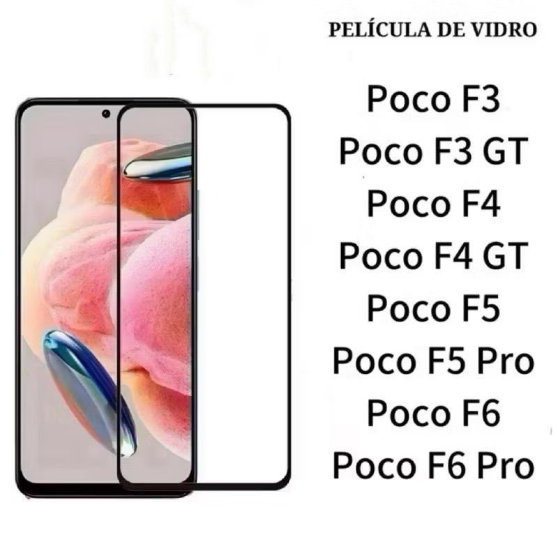 Kit 3Pcs/5Pcs Película De Vidro Temperado 3D Para Xiaomi Xiaomi Poco F3 GT F4 GT