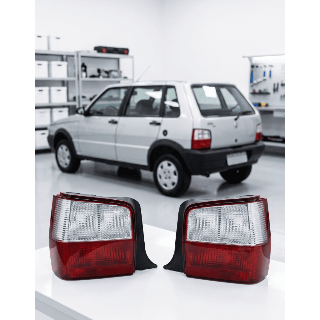 Lanterna traseira Fiat Uno 2004 2005 2006 2007 2008 2009 2010 2011 2012 2013 Bicolor
