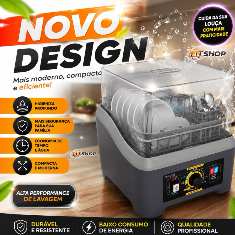 Lava Louças Portátil LLP 2.0 - Praxis Eletrodomésticos Envio Imediato