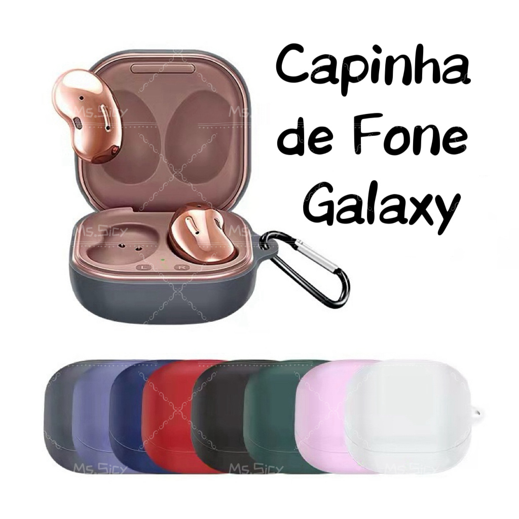 Capa De Fone Protetora de Silicone para Galaxy Buds FE Buds Live  Buds 2 Buds Pr