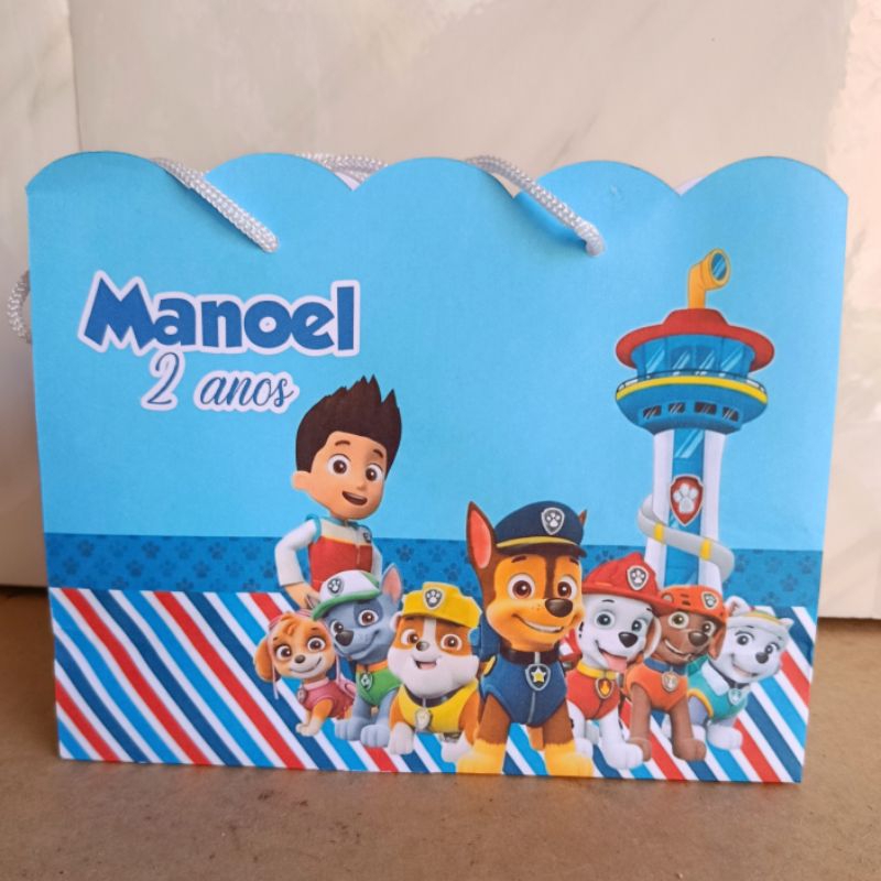 SACOLINHA Patrulha Canina Personalizado | Sacolinha | Lembrancinha | Aniversário Patrulha Canina