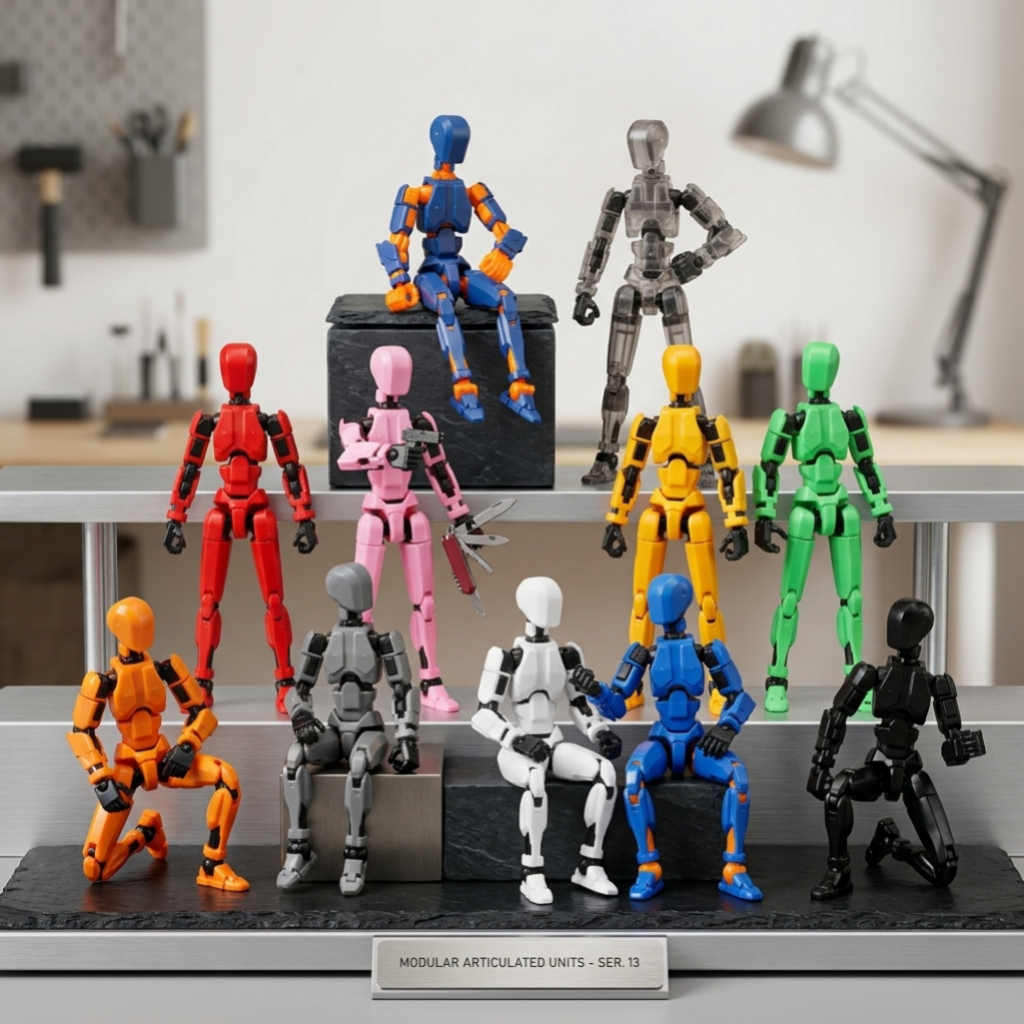 Boneco Dummy 13 Articulado Montagem 3D Presente Criativo Crianças Artistas Anatomia Stop Motion Desenho Ilustração