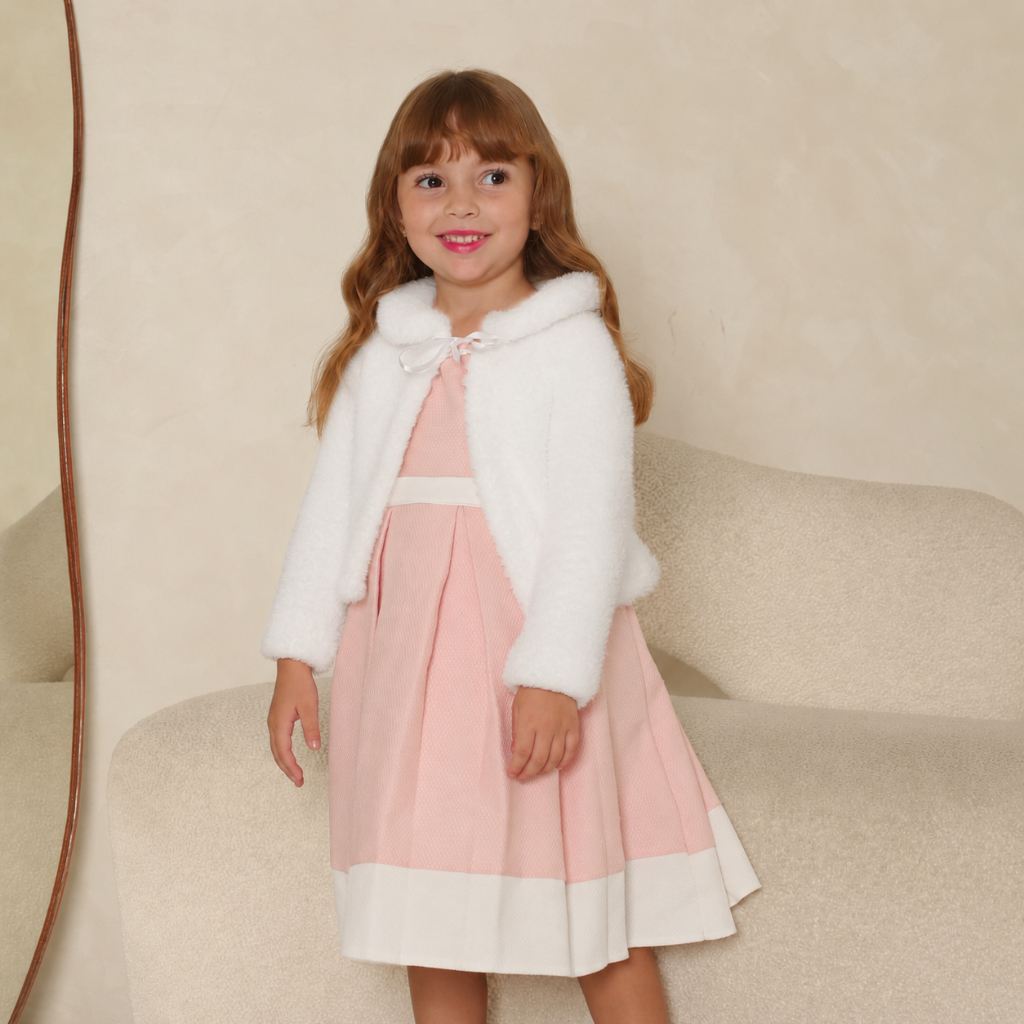 Bolero Infantil Teddy Casaquinho Menina Aberto Frio
