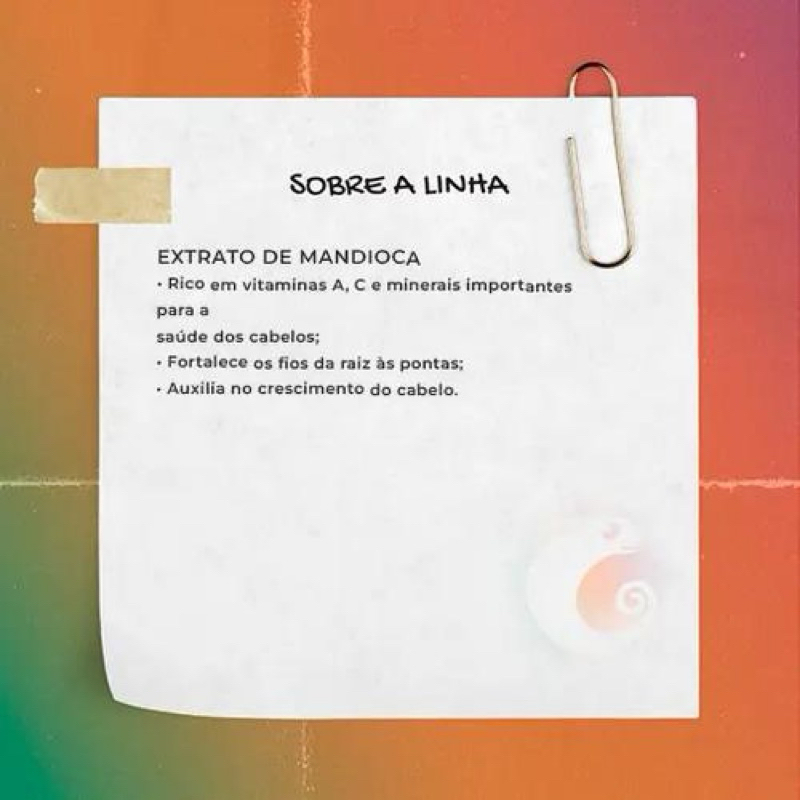 Haskell Máscara Mandioca 900gr para Cabelos Fracos e Opacos Hidratação Intensa Vegano Sem Parabenos e Corantes — imagem 2 de 2