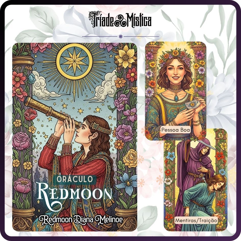 Oráculo RedMoon - Tiragens diretas com 40 Cartas