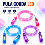 Pula corda infantil com luzes de LED
