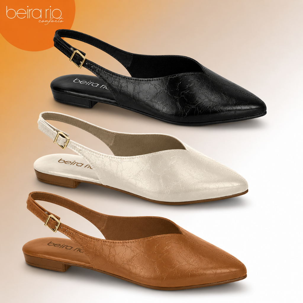 Sapatilha Slingback Feminina Beira Rio Ref. 4134.1028