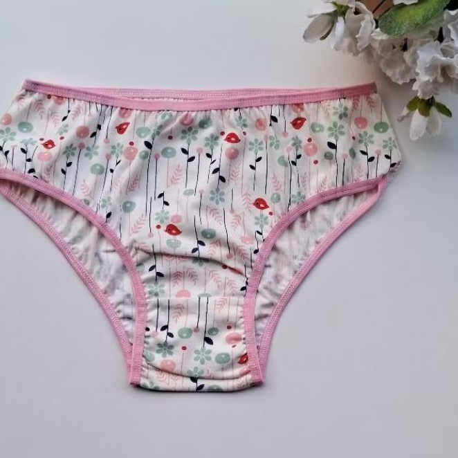 Kit 3 Calcinhas Infantil Menina 100% Algodão Macia Respirável Antialérgica Confortável Alta Qualidade