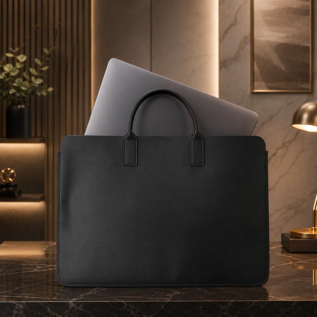 Bolsa Porta Notebook até 17 Polegadas Grande Resistente Escritório Faculdade Office Pasta Executiva