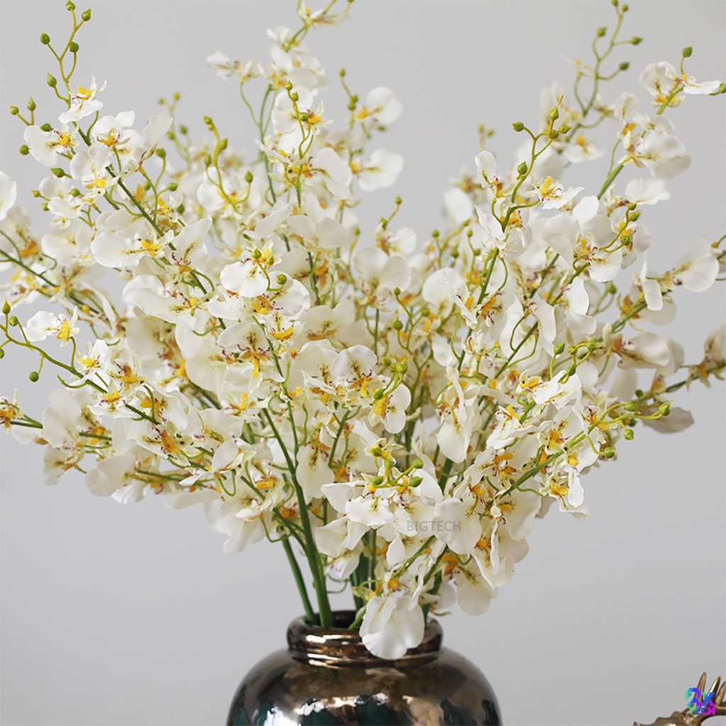 5 Ou 10 Unidades Flores Orquidea Artificial 97CM Decoração Para Sala Quarto E Escritório