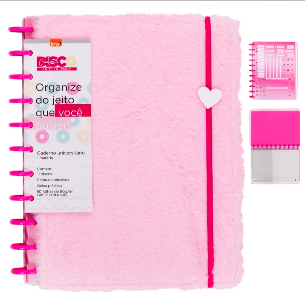 BRW Caderno de Disco Plush S2 80F