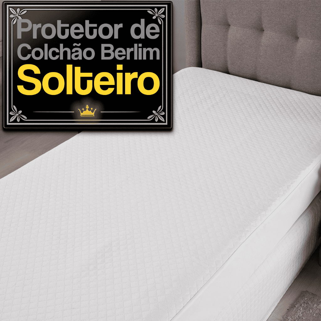 Protetor Colchão Solteiro Impermeável Antialérgico Elástico Toda Volta Microfibra Silencioso