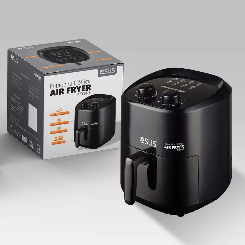 Fritadeira Sem Óleo Elétrica Air Fryer 3,5 Litros 1400w — foto 2