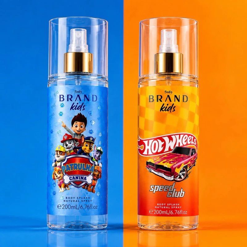 Kit Perfume Infantil Body Splash 200ml – Patrulha Canina e Hot Wheels — imagem 1