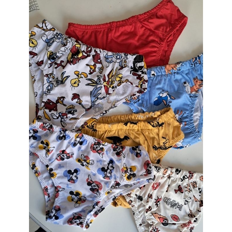 Kit Cuecas Infantis menino Masculinas 100% Algodão Estampadas Sortidas P ao GG Confortáveis