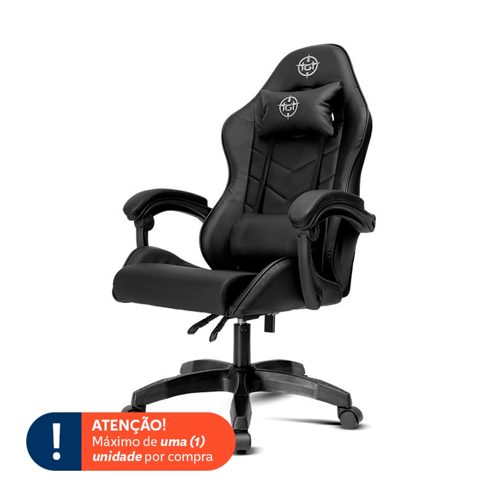 Cadeira Gamer TGT Heron TW1, Preto, TGT-HRTW1-PRT