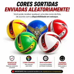 Bola de Futebol Campo Futsal Qualidade Premium + Bomba de Ar Inclusa