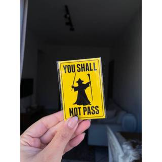 Imã de Geladeira Senhor dos Anéis - You Shall Not Pass - Magnético de geladeira - Decoração Senhor dos Anéis