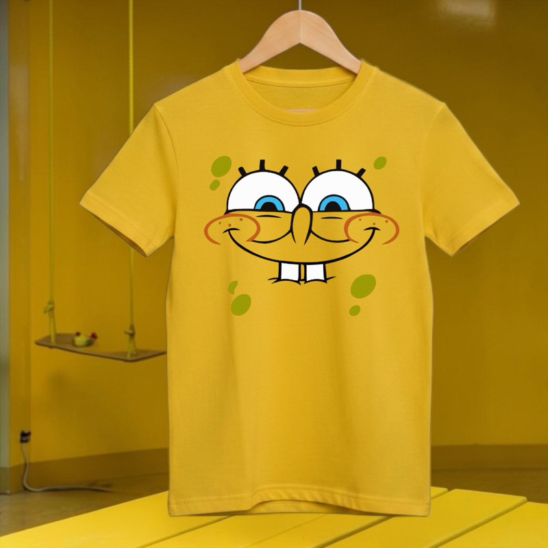 Camiseta Bob Esponja Unissex Algodão Premium Estampada Confortável Tendência Geek Casual