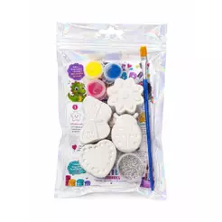 kits de Gesso para Pintura Infantil Tema Jardim lembrancinha festa infantil atividade entre amigos