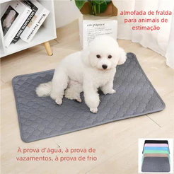 Almofada Sanitária Lavável para Animais Domésticos Super Absorvente