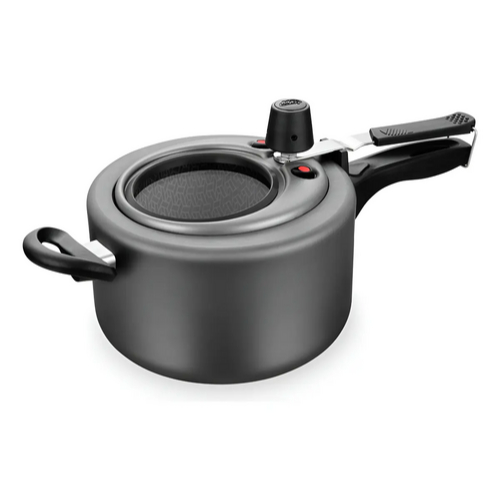 Panela De Pressão Superior Com Visor de Vidro Fechamento Interno 3,0 Litros Original - MTA