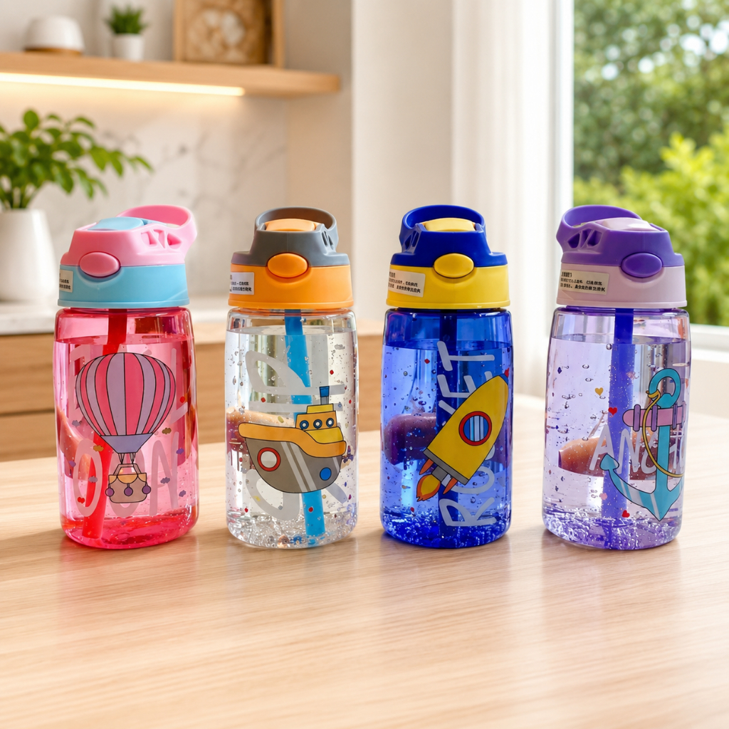 Garrafa Squeeze Infantil 480ml Garrafa Escolar  Flip Antivazamento Lancheira Escola ENVIO IMEDIATO