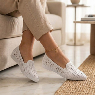 Sapatilha Feminina Mocassim Sandália Casual Sapatilha Bico Fino