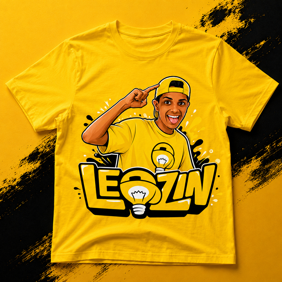 Camiseta Leozin  | Infantil e Adulto | Estampa Exclusiva