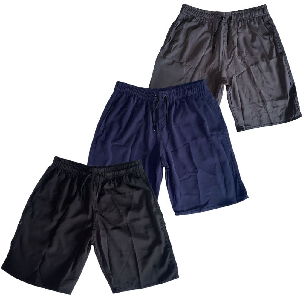 Kit 3 Bermuda Infantil Masculina Elastano Moda Praia Escolar Menino