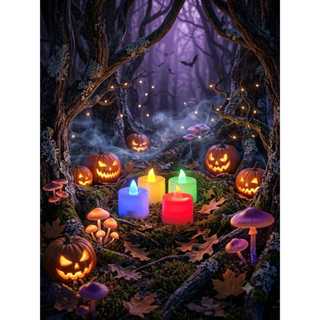 Kit 10 Velas LED Vermelhas Decorativas Sem Chama para Halloween Festas e Decoração