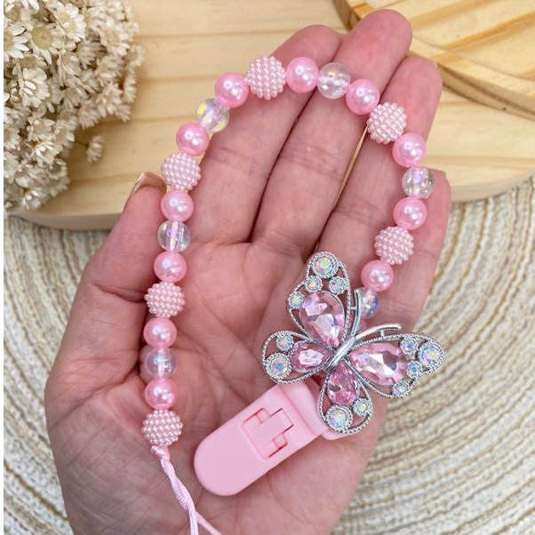 Prendedor de Chupeta Personalizado com nome Menina