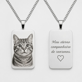 colar cordão corrente aço inox personalizado gravação nome dia das mães pai filho logo foto amor