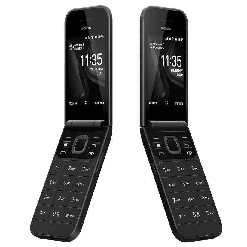 Celular Nokia 2720 4G Simples para Idoso Dual Chip Rádio FM Câmera de botão desbloqueado