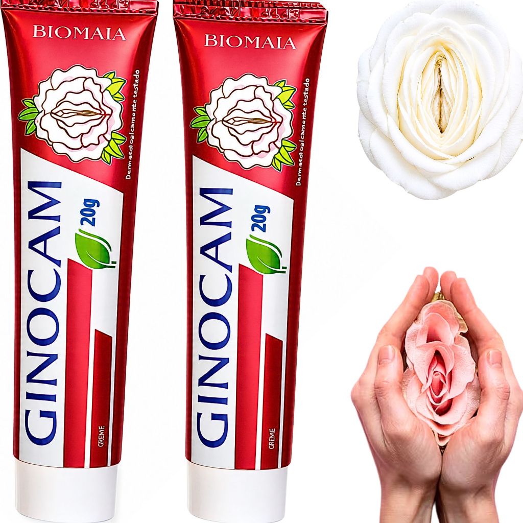 Pomada intima KIT 2 UN. Sensibilidade Incomodos Coceira Ginocam 20g