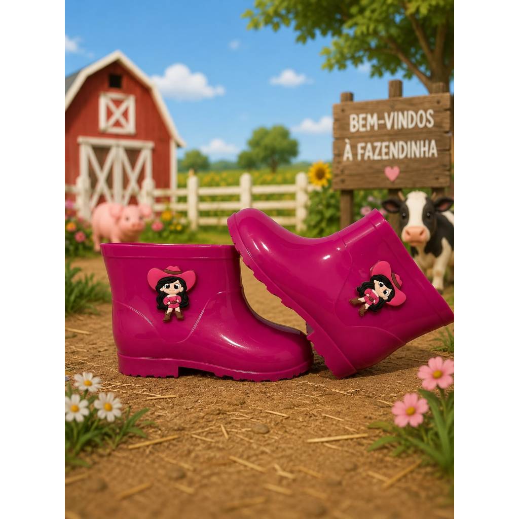 Detalhes do Galocha Country Boiadeira Infantil Unissex