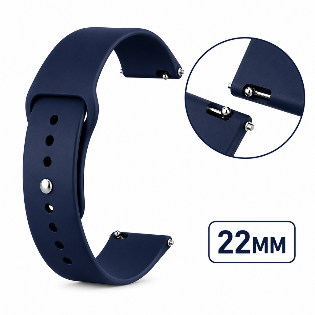 Pulseira Silicone Premium 22mm Engate Rápido Para Smartwatch Garmin Fenix Instinct Samsung Gear S3 Huawei GT Amazfit GTR