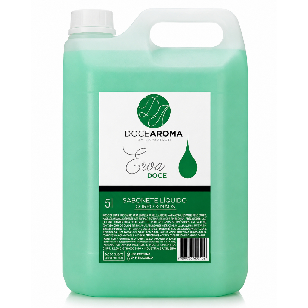 Sabonete Líquido Erva Doce 5L Doce Aroma