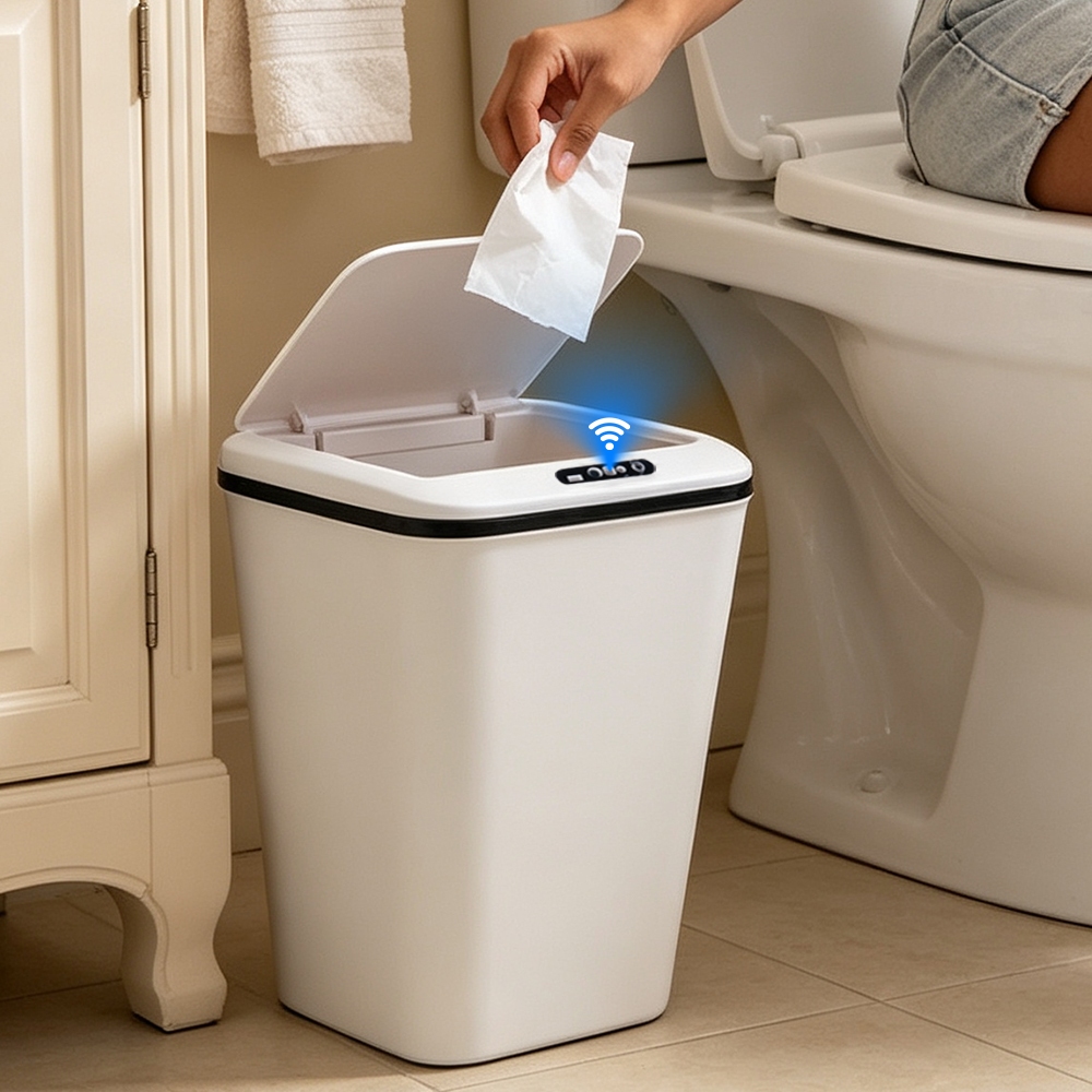 Lixeira com Sensor Automático 16L Recarregável Abertura Inteligente para Cozinha Banheiro Quarto Escritório — foto 4