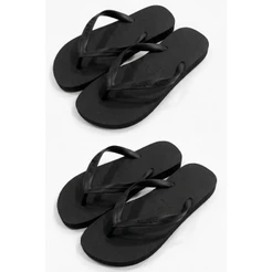 Kit 2 Chinelos Polo Wear Borracha Confortável Preto