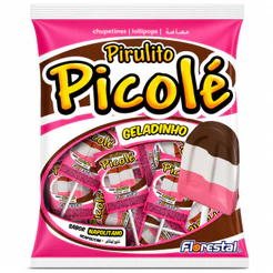 Pirulito Picolé Napolitano C/50 Unidades Florestal