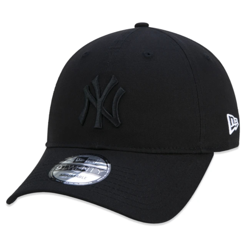 BONÉ NEW ERA 9TWENTY NEW YORK YANKEES MLB PRETO — DAD HAT SEM ESTRUTURA | AJUSTÁ