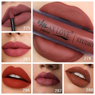 Batom Matte Líquido 24  30 48 horas Max Love Escolha as Cores Promoção Batons Vinho Verme…