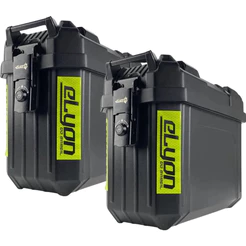 Par Bau Bauleto Lateral 32 Litros Com Suporte Universal Todas Motos