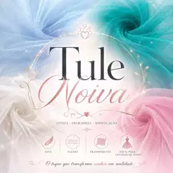 2 Metros de Tecido Tule Noiva "Tule Francês" (2m x 3,20m DE LARGURA!)