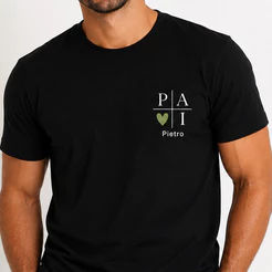 Camiseta Pai Personalizada com Nome Minimalista 100% Algodão Autentica Presente Dia dos Pais