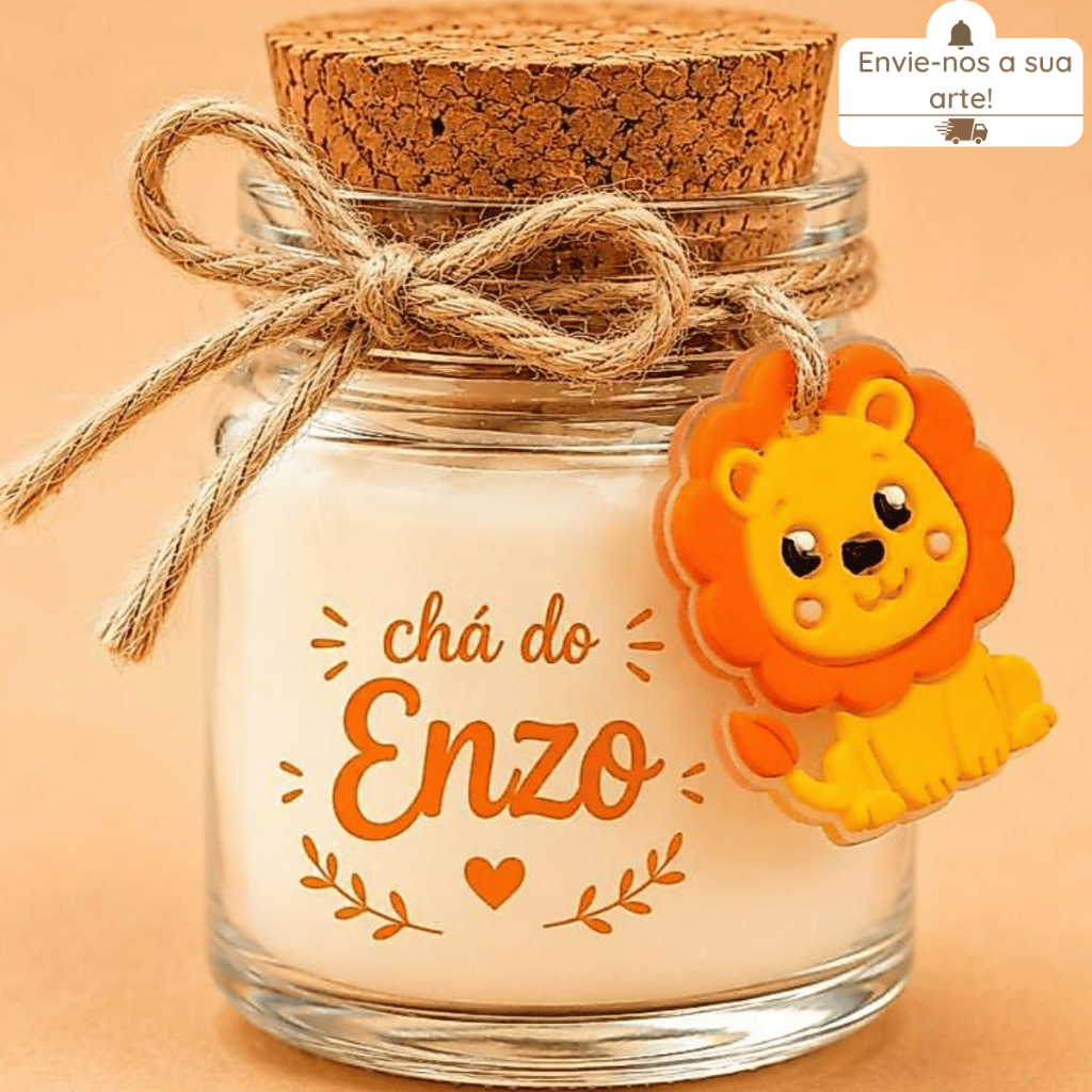 Mini Vela Aromática Personalizada Lembrancinha Chá De Bebê Aniversário Casamento