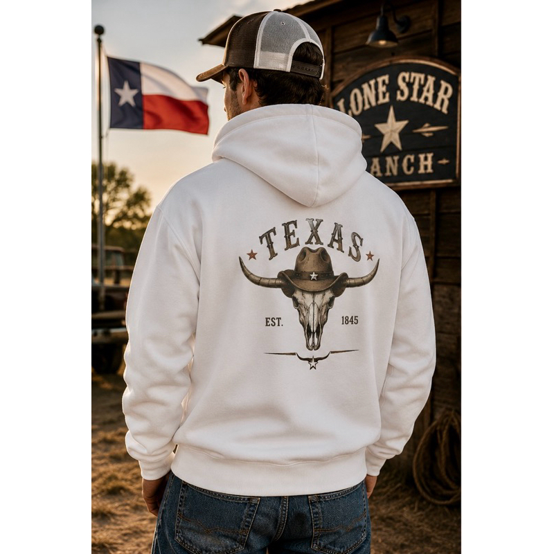 Moletom Texas Farm Country Texas Touro Agro Peão Flanelado Blusa De Frio Sertanejo