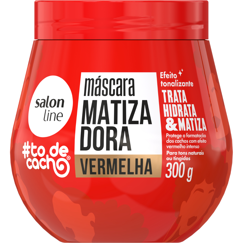 Máscara Matizadora #todecacho Vermelha 300g