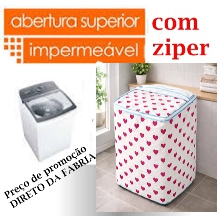 PROMOÇÃO CAPA DE MAQUINA DE LAVAR COM ZIPPER PARA ABRIR NO TAMANHO 6,8,9,10,11,12,13,14,15,16,e 17kg